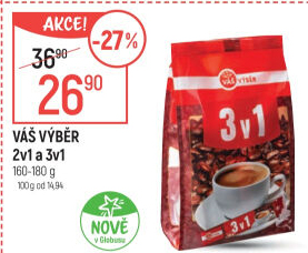 Porcovaná káva 2V1 Váš Výběr