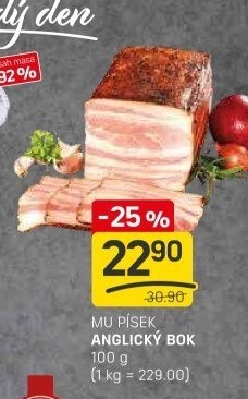Anglický bok Maso uzeniny Písek