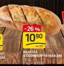 Bageta s máslem