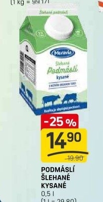Nápoj podmáslí šlehané kysané Moravia