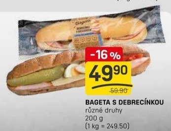 Obložená bageta