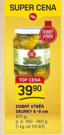 Okurky Dobrý Výběr