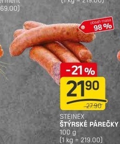 Párečky štýrské Steinex