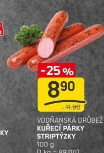 Párky kuřecí striptýzky Vodňanské kuře