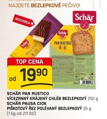 Pečivobez lepku Schär