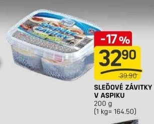 Sleďové závitky v aspiku Rybex