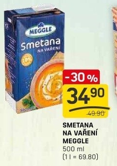 Smetana na vaření Meggle
