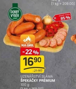 Špekáčky premium Dobrý Výběr