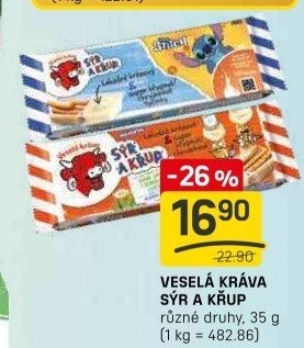 Sýr a křup Veselá kráva
