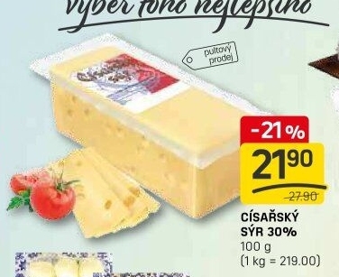 Sýr Císářský 30% Madeta