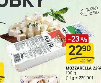 Sýr Mozzarella cihla Fulfil