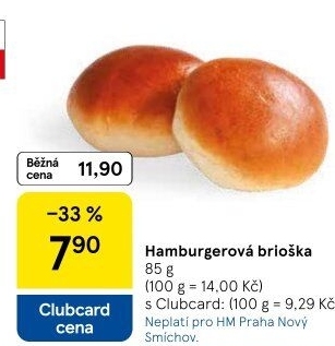 Brioška na hamburger