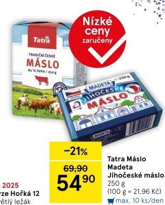 Máslo Tatra