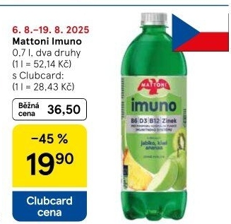 Ochucená voda Mattoni Imuno