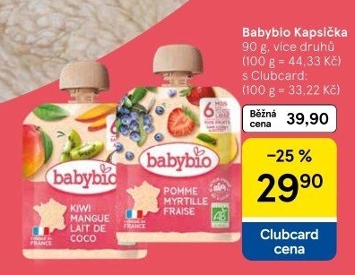 Ovocná kapsička Babybio