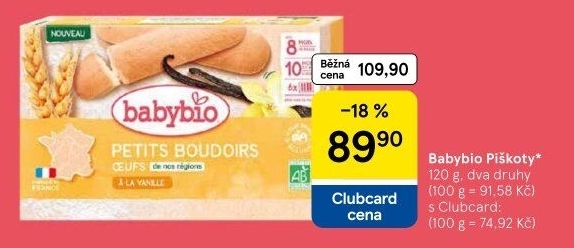 Piškoty Babybio