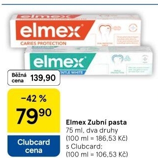Pasty na zuby Elmex