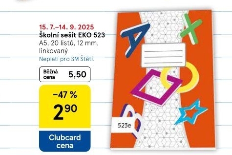 Školní sešit A5