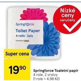 Toaletní papír 2vrstvý Springforce