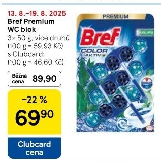 WC blok tuhý Premium Bref