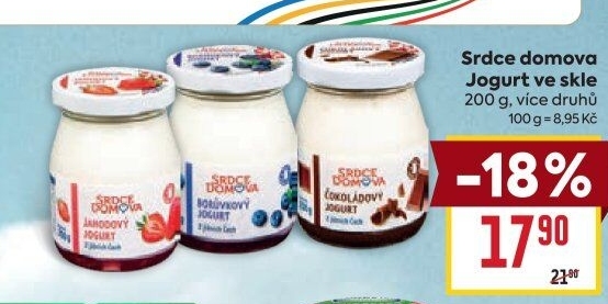 Jogurt ve skle Srdce Domova