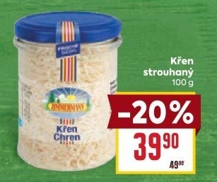 Křen čertvý strouhaný Zimmermann