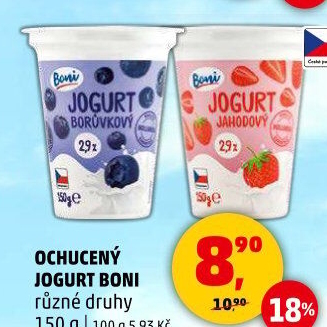 Jogurt ochucený Boni