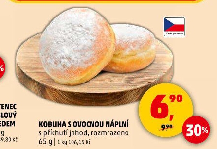 Kobliha s ovocnou náplní