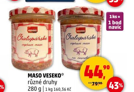 Maso ve sklenici Veseko