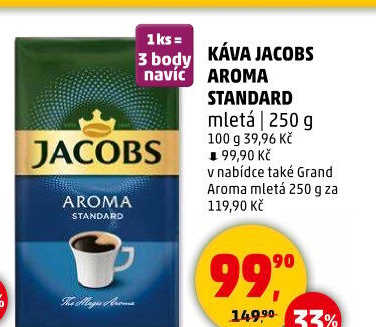 Mletá káva Jacobs Aroma Standard