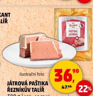 Paštika játrovka Řezníkův talíř
