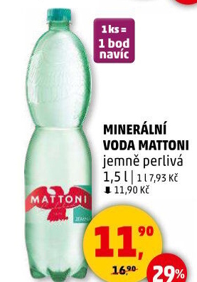 Přírodní voda Mattoni