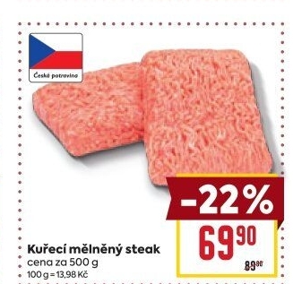 Kuřecí steak mletý