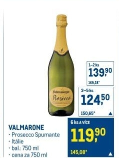 Prosecco Spumante Valmarone