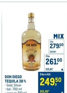 Tequila Gold Don Diego