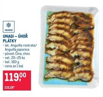 Úhoř Unagi mražený