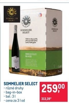 Vína Sommelier Select - bag in box
