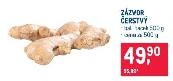 Zázvor čerstvý