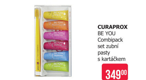 Sada kartáček na zuby + mini pasty na zuby Curaprox