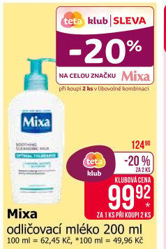 Mléko odličovací Mixa