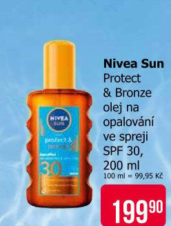 Olej na opalování ve spreji OF 30 Protect&amp