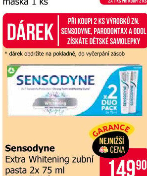 Pasta na zuby Extra Whitening Sensodyne
