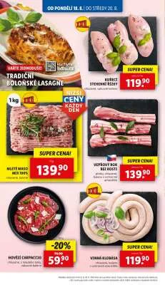 akční leták Lidl 18.8.2025-20.8.2025