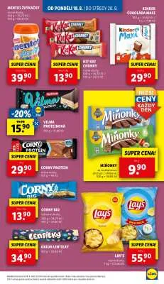 akční leták Lidl 18.8.2025-20.8.2025