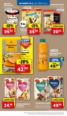 akční leták Lidl 18.8.2025-20.8.2025