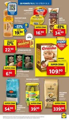 akční leták Lidl 18.8.2025-20.8.2025