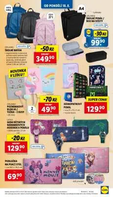 akční leták Lidl 18.8.2025-20.8.2025