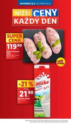 akční leták Lidl 18.8.2025-20.8.2025