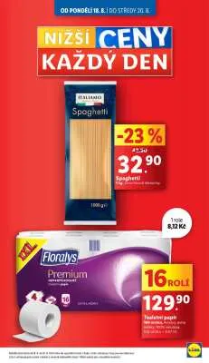 akční leták Lidl 18.8.2025-20.8.2025