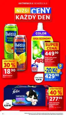 akční leták Lidl 21.8.2025-24.8.2025